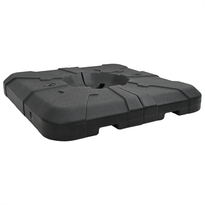 Umbrella Base Set 2 pcs Black 88.5 x 88.5 x 12 cm Plastic