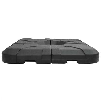 Umbrella Base Set 2 pcs Black 88.5 x 88.5 x 12 cm Plastic