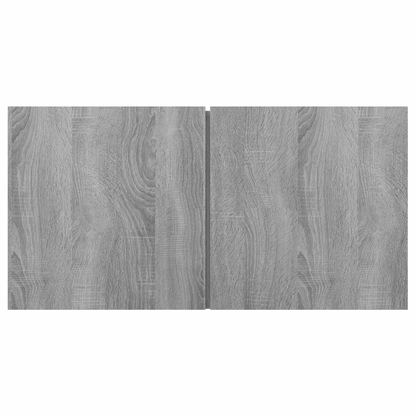 TV Cabinet 2 pcs Grey 60 x 30 x 30 cm Engineered wood