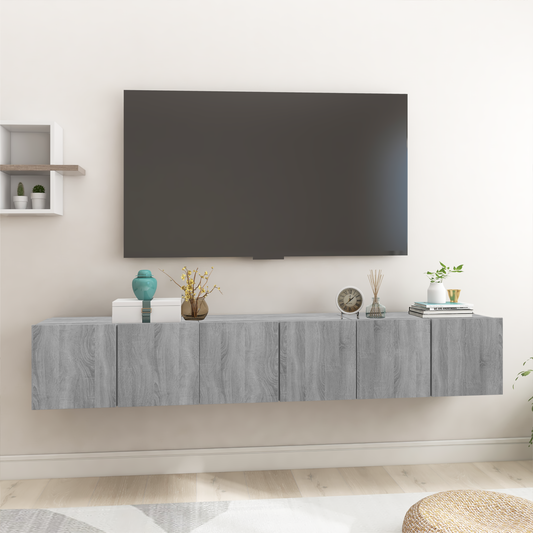 TV Cabinet 3 pcs Grey 60 x 30 x 30 cm Engineered wood