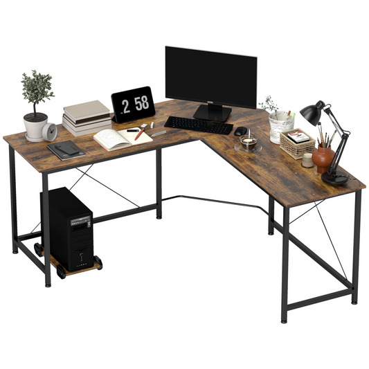 Corner L-Shape Computer Desk Gaming PC Workstation for Home Office