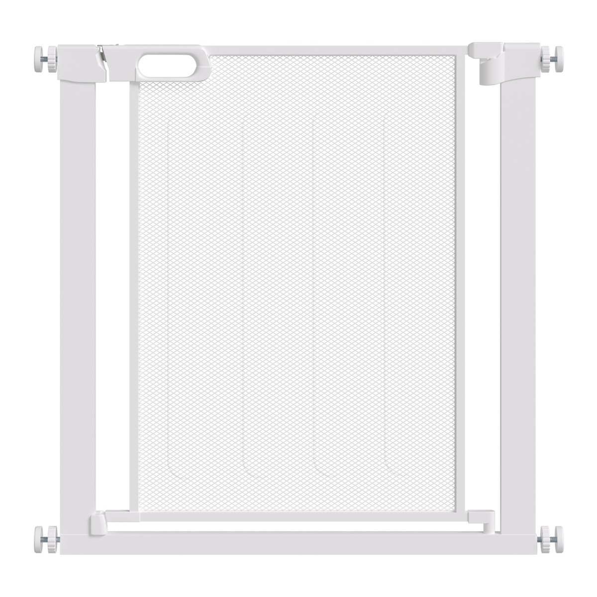 Pressure Fit Safety Gate for Stairs w/ Auto Close 75-82 cm - White Pawhut