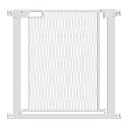 Pressure Fit Safety Gate for Stairs w/ Auto Close 75-82 cm - White Pawhut