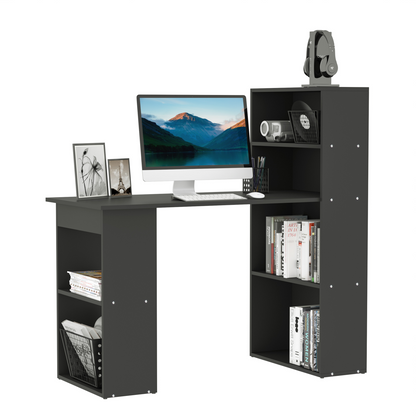 Computer Desk, 120Lx55Dx120H cm-Black