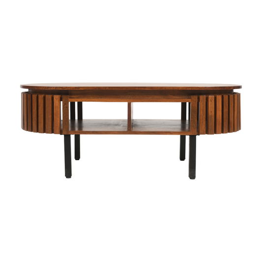Slatted Mango Wood Rectangular Coffee Table