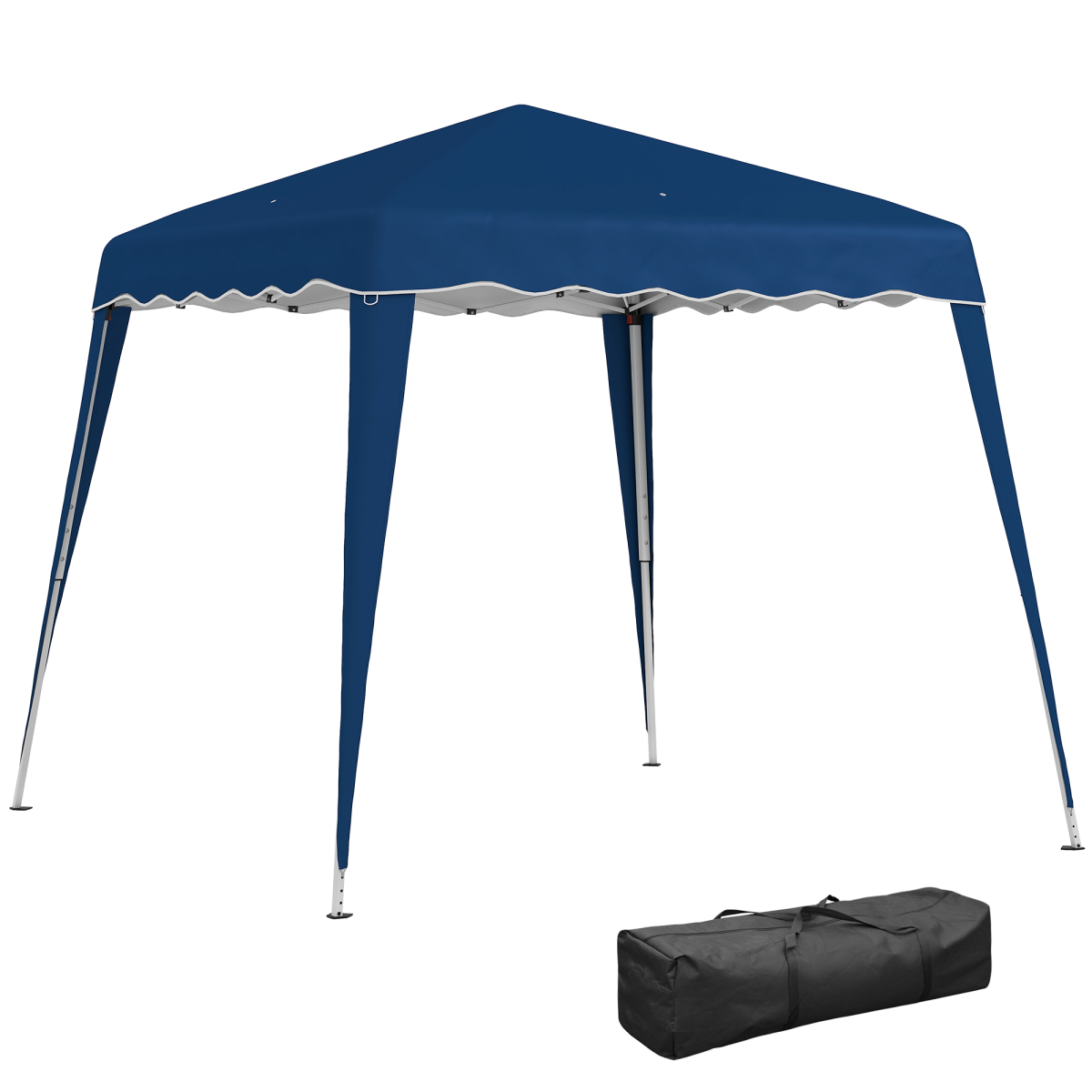 Outsunny Garden Pop up Gazebo Tent Party Water-resistant 2.5 x 2.5M Blue