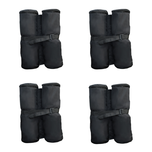 4 Pc Gazebo Sand Bag Weight Set-Black