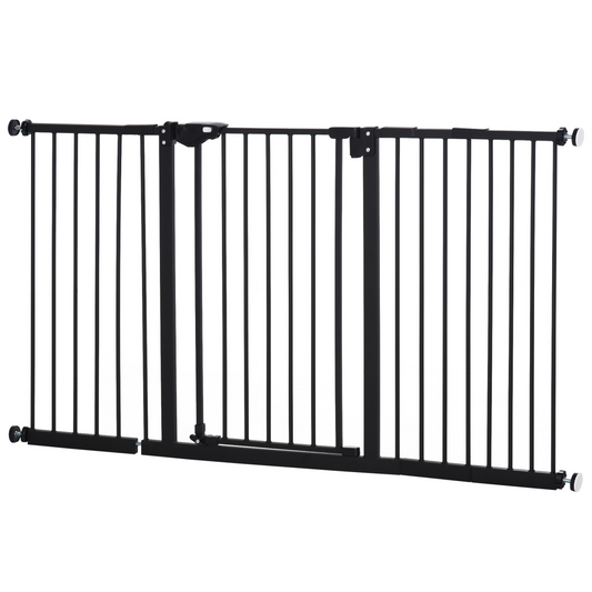 Adjustable Safety Gate 3 Extensions and Four Adjustable Screws, Pawhut
