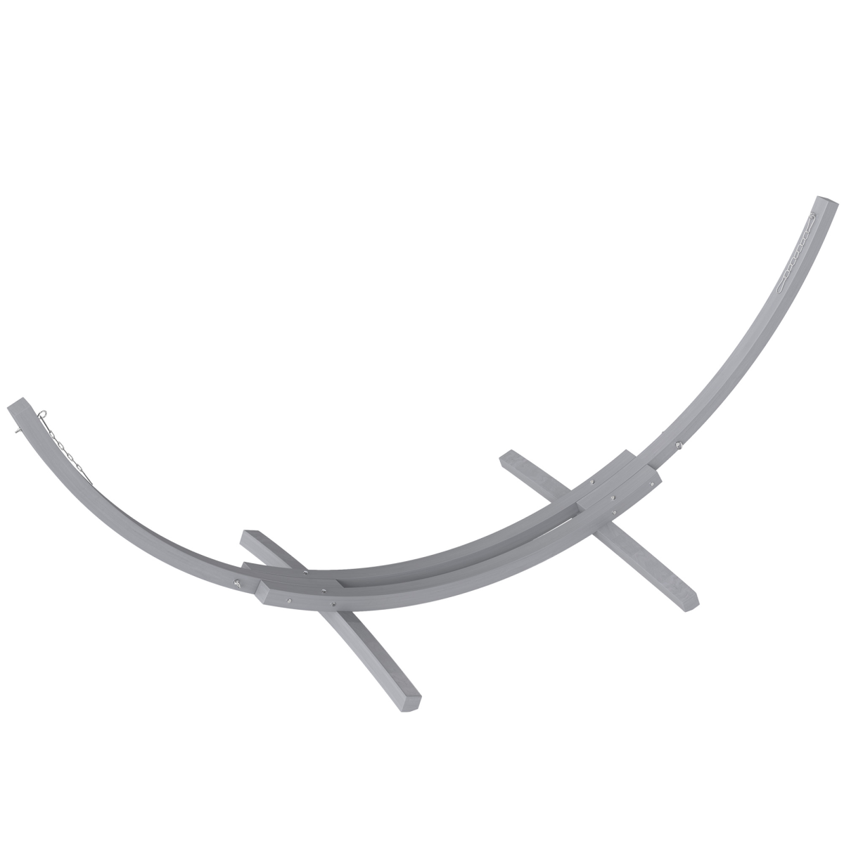 Solid Wood Crescent Arc Hammock Stand - Stylish & Sturdy Home Decor