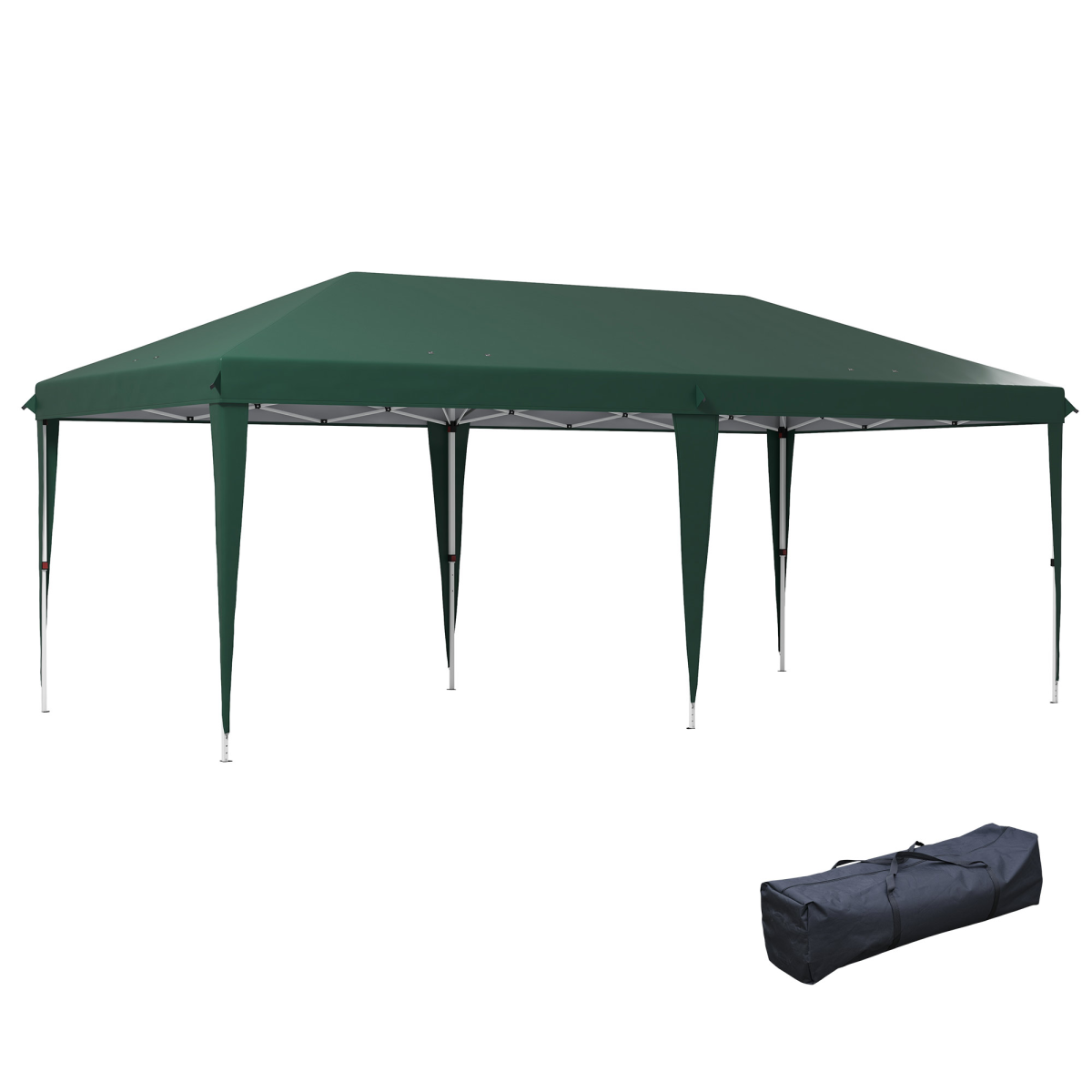 Outsunny 6 x 3(m) Pop Up Gazebo Patio Party Event Heavy Duty Canopy Green
