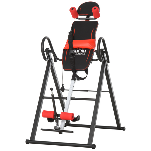 Adjustable Gravity Inversion Table with Safety Belt For Muscle Pain HOMCOM