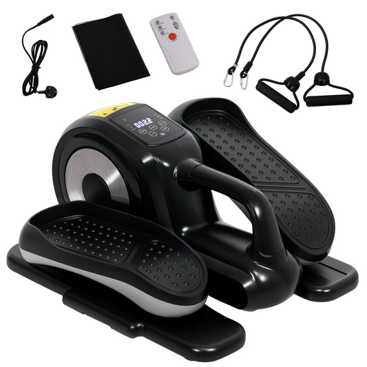 SPORTNOW Mini Elliptical Machine, Seated Pedal Exerciser with Remote Control